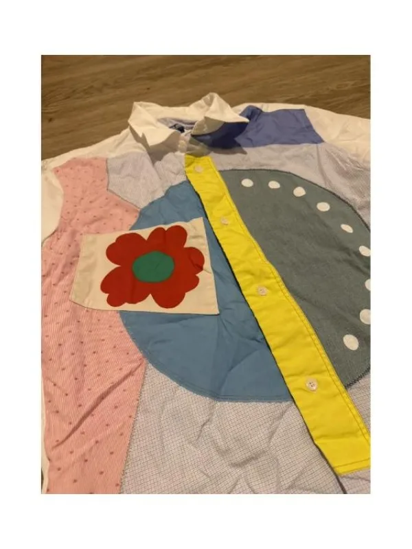 I Love LA Season 01 Multicolor Patchwork Button Down Shirt