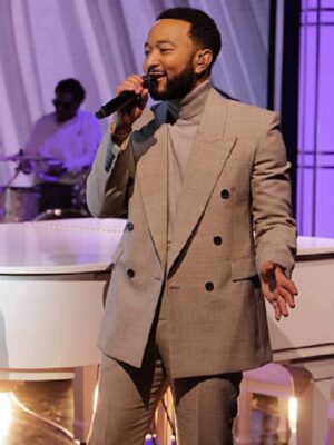 Jimmy Kimmel Live! John Legend Beige Blazer