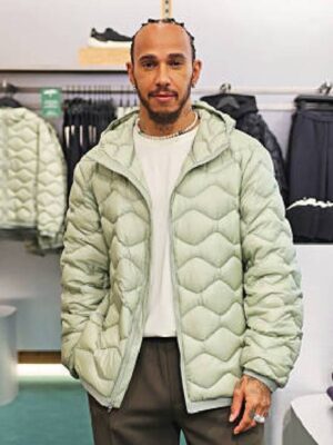 Lewis Hamilton Diamond Puffer Quilted Jacket