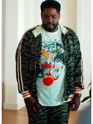 Loot S03 Ron Funches Tiger Stripe Print Tracksuit