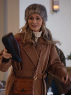 Man Vs Baby Season 1 Brown Wrap Coat