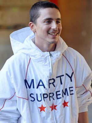 Marty Supreme Timothee Chalamet Hoodie in White