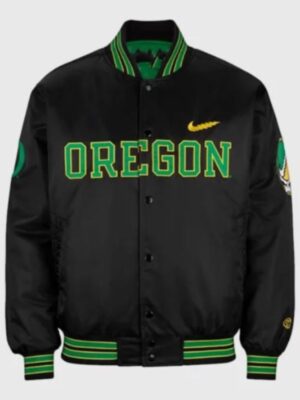 Oregon Grateful Duck Bomber Satin Jacket