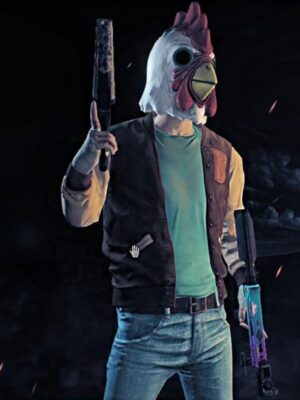 Payday 2 Hotline Miami Letterman Brown Jacket