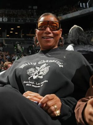 Queen Latifah Philadelphia 76ers VS Brooklyn Nets Black Sweatshirt