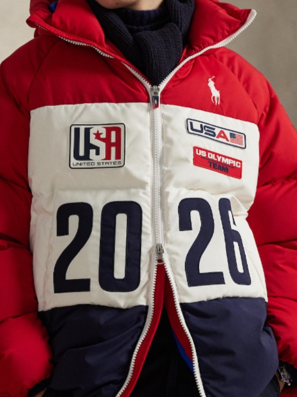 Recreated - Paralympic Games Milano Cortina 2026 Opening Ceremony Team USA Puffer Red Jacket