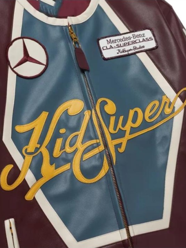 Recreation – KidSuper X Mercedes-Benz 2025 Racer Leather Burgundy Jacket