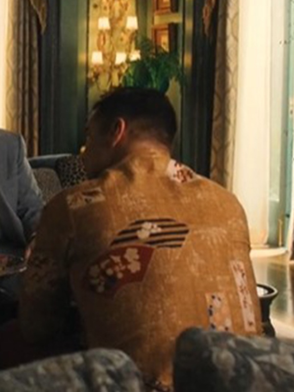 Ricky Martin Brown Printed Shirt Palm Royale Season02