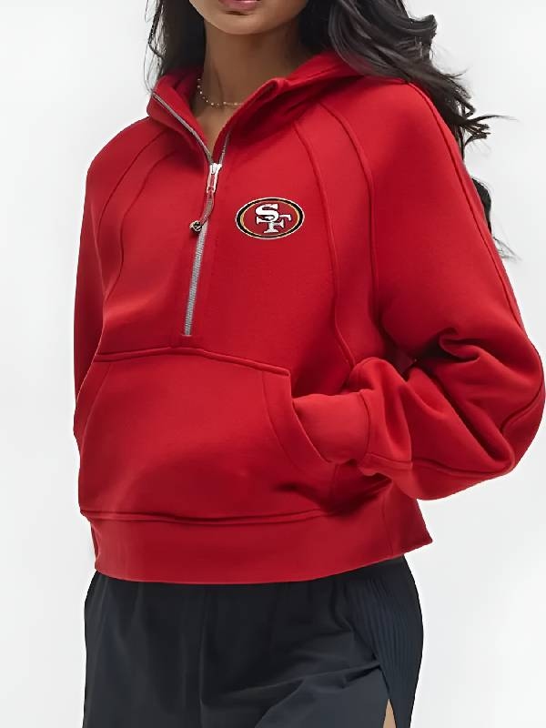 San Francisco 49ers Oversized Half-Zip Hoodie