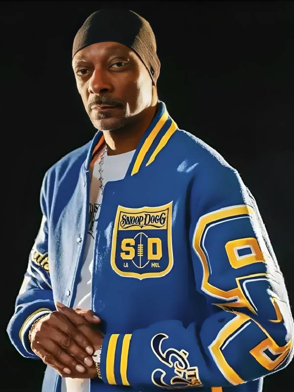Snoop Dogg AFL Blue Bomber Jacket