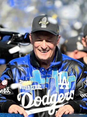 Stan Kasten 2025 Dodgers World Series Celebration Leather Jacket