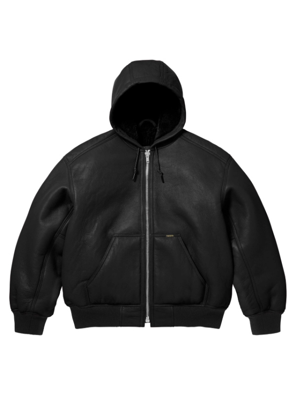 Supreme Schott Hooded Leather Jacket