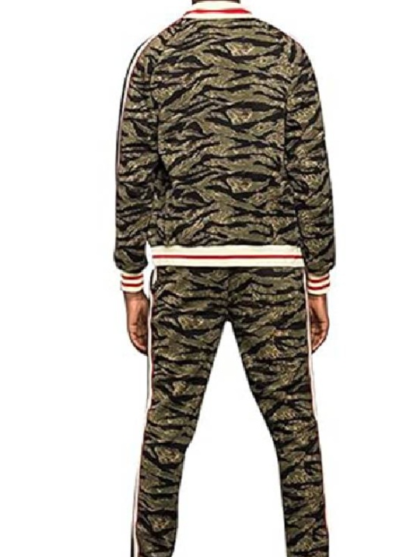 TV Series Loot Season 3 Ron Funches Tiger Stripe Print Tracksuit