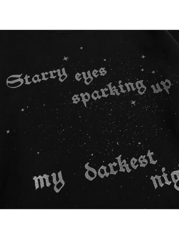 Taylor Swift Sparking Up My Darkest Night Black Crewneck Sweatshirt