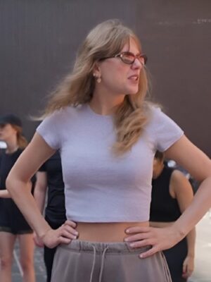 The End of an Era 2025 Taylor Swift White Crop Top