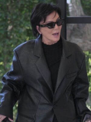 The Kardashians S7 Kris Jenner Leather Blazer