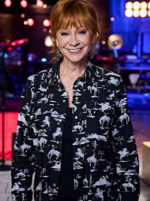 The Voice S28 Reba McEntire Cowboy Printed Shirt