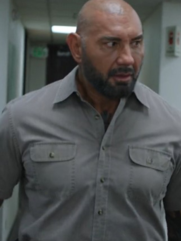 Trap House Dave Bautista Grey Shirt