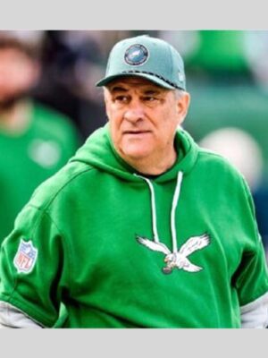 Unisex Vic Fangio Philadelphia Eagles Kelly Green & Grey Hoodie