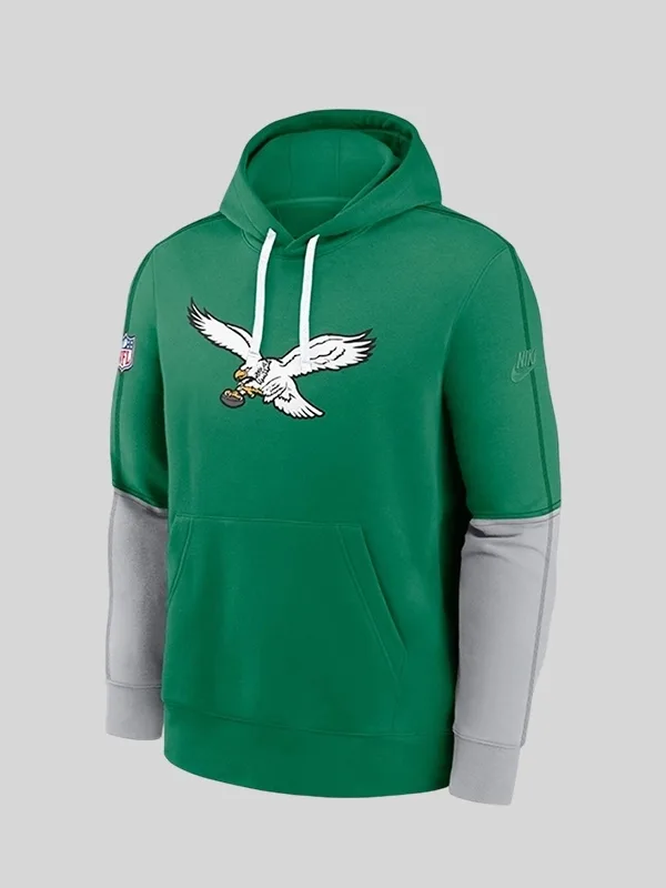 Vic Fangio Eagles Kelly Pullover Green Hoodie