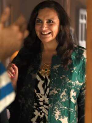 Emily In Paris S05 Laurence Gormezano Green Wrap Coat