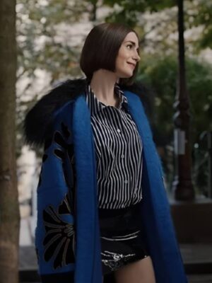 Emily in Paris S05 Lily Collins Blue Coat