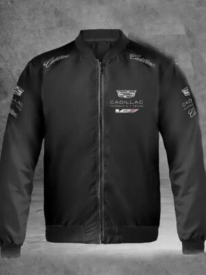 F1 Cadillac Black Racing Bomber Jacket