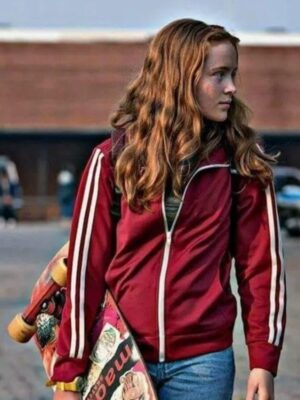 S4 Stranger Things Sadie Sink Red Track Jacket