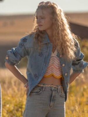 The Madison 2026 Bridgett Reese Blue Floral Denim Jacket