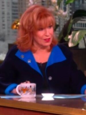 The View Joy Behar Black and Blue Reversible Jacket
