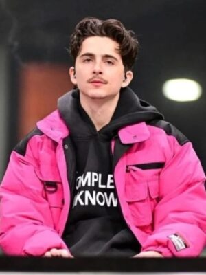 Timothee Chalamet Pink Jacket
