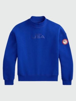 Winter Olympics 2026 Team USA Blue Mockneck Sweatshirt