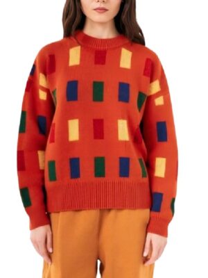 2026 Demain Nous Appartient Catherine Benguigui Orange Jumper