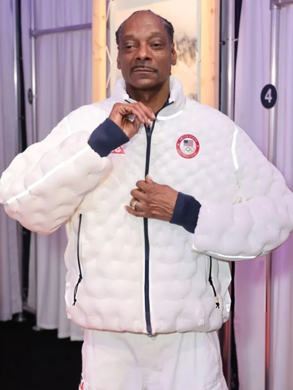2026 Snoop Dogg Milano Cortina Olympics White Jacket