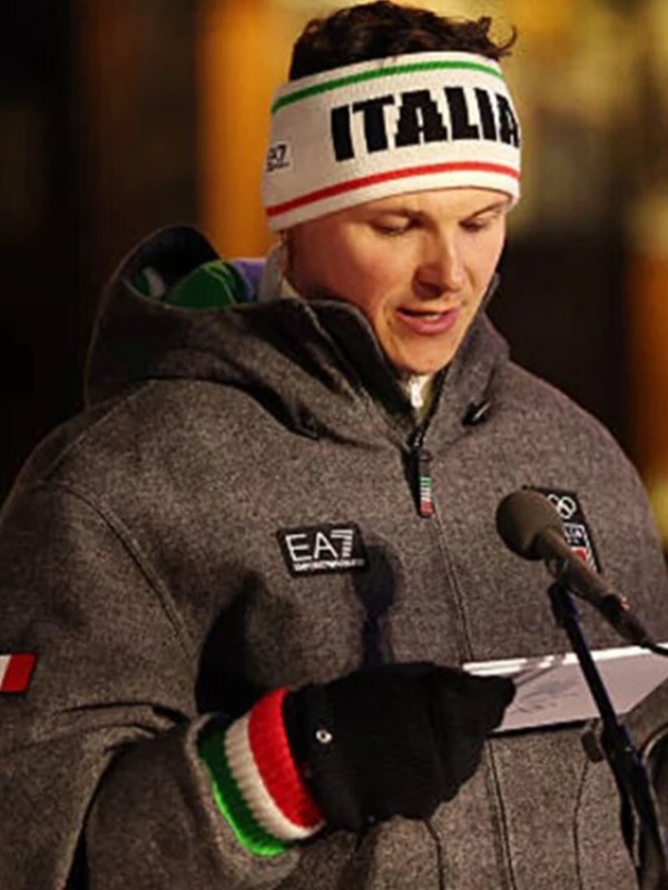EA7 Emporio Armani Team Italy Milano Cortina 2026 Winter Olympics Opening Ceremony Bomber Jacket