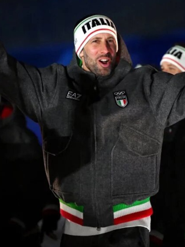 EA7 Emporio Armani Team Italy Opening Ceremony Wool Jacket