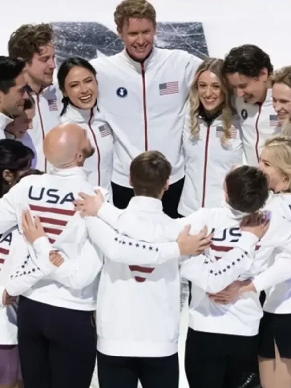2026 Save The Duck Winter Olympics Team USA White Jacket - Image 3