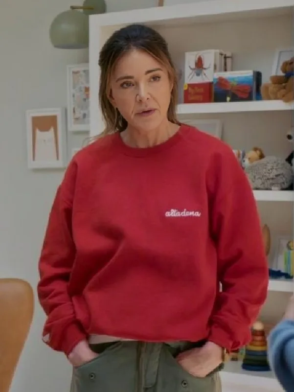 S03 Shrinking Christa Miller Altadena Red Sweatshirt