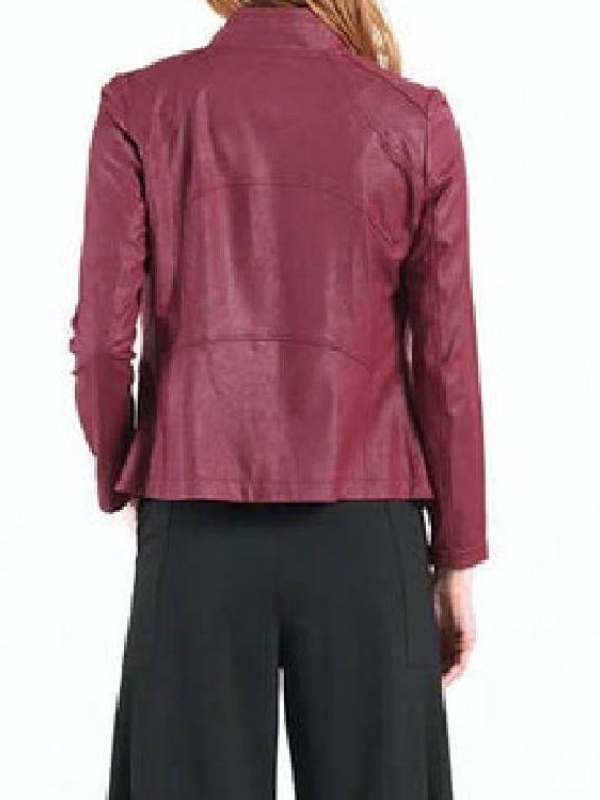 The Today Show 2026 Hoda Kotb Leather Red Jacket