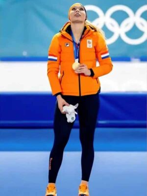 Winter Olympics Team Netherlands Jutta Leerdam Puffer Jacket