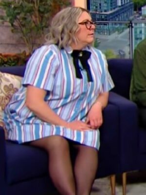 2026 The Social Jess Allen Striped Mini Dress