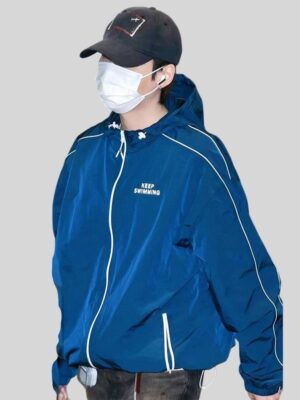 BTS Keep Swimming Blue Zipper Jacket