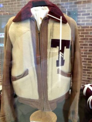 John Kimbrough 'T' Logo Letterman Jacket