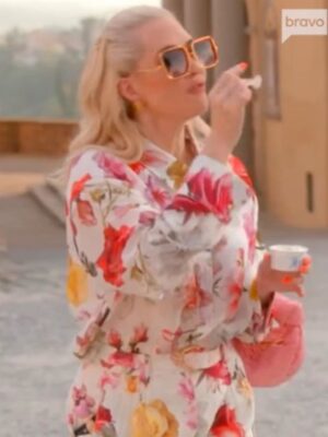 S15 Real Housewives of Beverly Hills Erika Girardi Floral Print Shirt