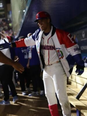 Team Dominican Republic Home Run Leather Jacket