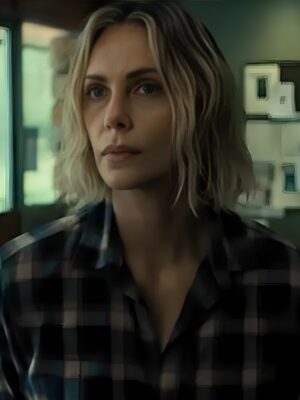 2026 Apex Charlize Theron Plaid Shirt