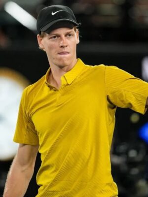 2026 Jannik Sinner Australian Open Yellow Shirt