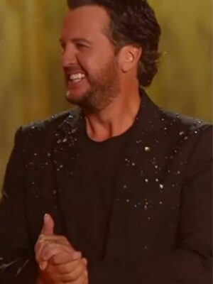 American Idol Luke Bryan Black Embellished Blazer