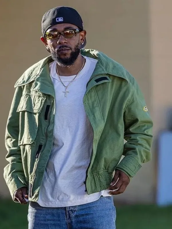Not Like Us Kendrick Lamar Doll Field Green Jacket