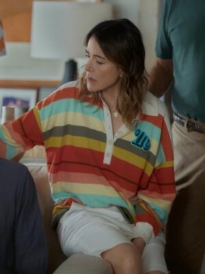 Shrinking S3 Christa Miller Multicolor Striped Sweatshirt